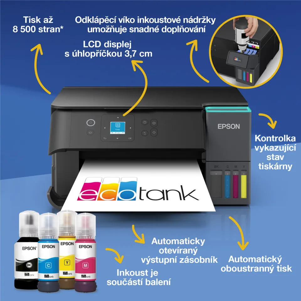 EPSON EcoTank ITS L4360- A4/33-20ppm/4ink/Wi-Fi/CISS/Duplex