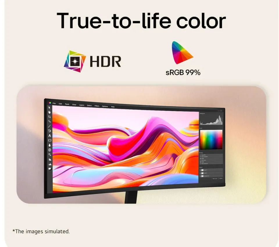 LG UltraWide/34U601B-B/34"/VA/UWQHD/120Hz/5ms/Černá/2R