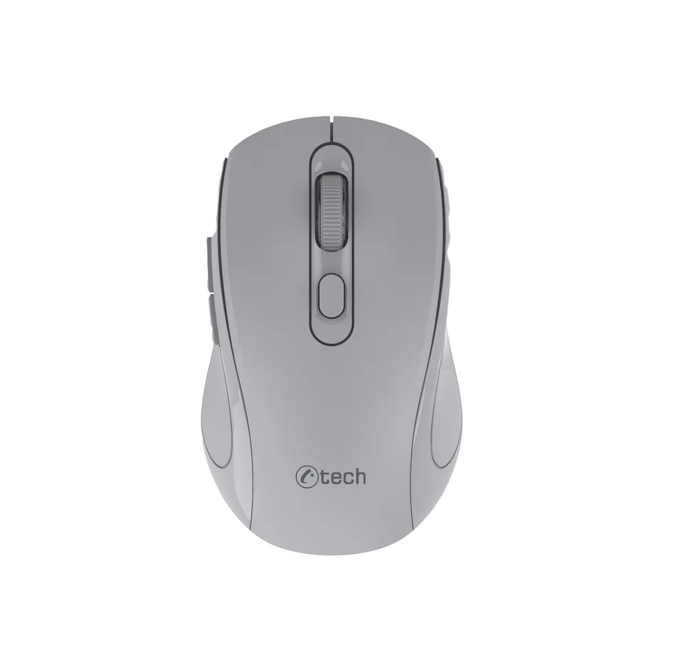 C-TECH myš WLM-12 Dual mode, bezdrátová, BT5.0 + 2,4GHz, 1600DPI, 6 tlačítek, US (WLM-12GR)
