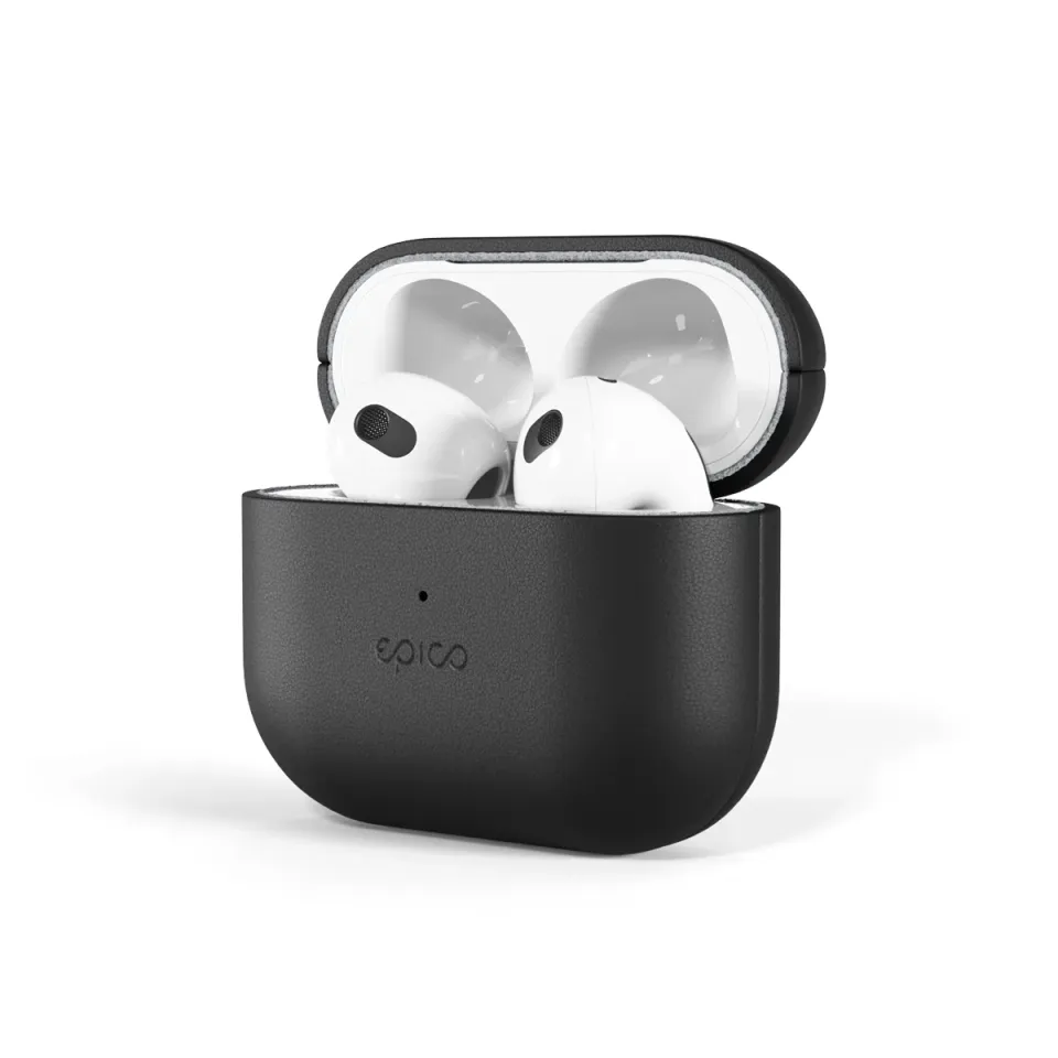 Epico Leather Case Airpods 3 - černá