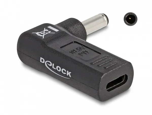 Delock Adaptér na kabel na nabíjení laptopu, ze zásuvky USB Type-C na zástrčku D (60007)
