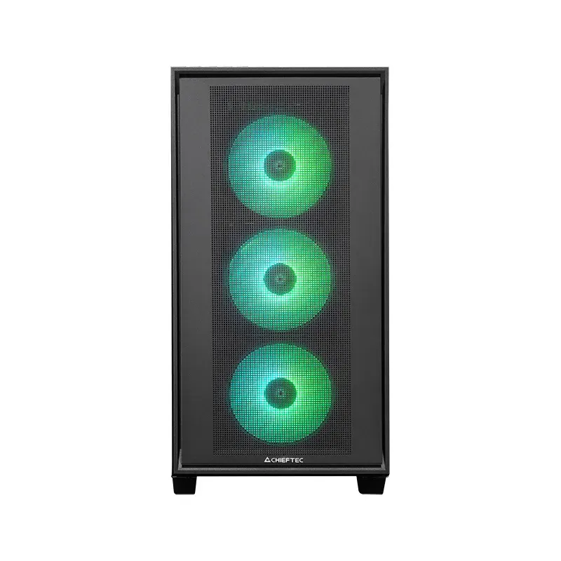 CHIEFTEC Hunter 3 / E-ATX / 4x120mm ARGB fan / 2xUSB 3.0 / USB-C / tvrz.sklo / černá