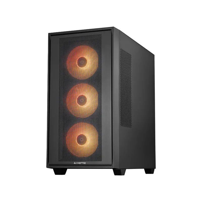 CHIEFTEC Hunter 3 / E-ATX / 4x120mm ARGB fan / 2xUSB 3.0 / USB-C / tvrz.sklo / černá