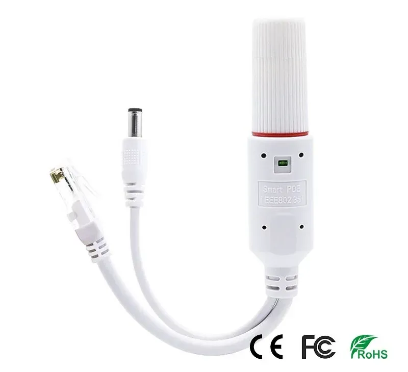 XtendLan XL-POES-12V1-A, PoE splitter 802.3af, 100Mb, stabilizovaných 12V/1A jack, přep. ochrana, mini
