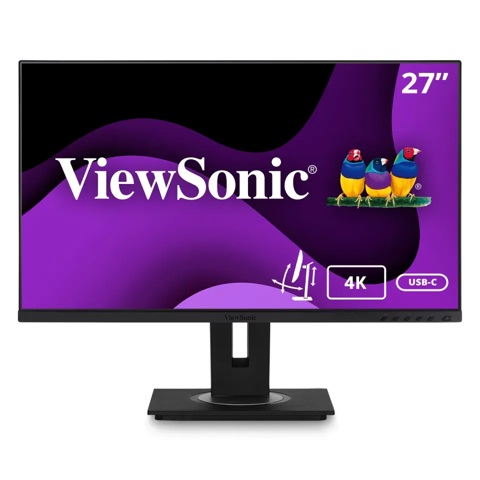 ViewSonic VG2756-4K / 27"/ IPS/ 16:9/ 3840x2160/ 5ms/ 350cd/m2/ DP/ HDMI/ RJ45/ USB/ PIVOT/ Repro
