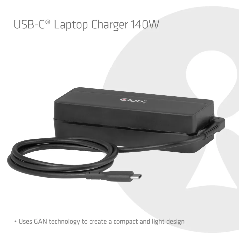 Club3D Nabíječka pro notebook, USB-C, 140W, 1m