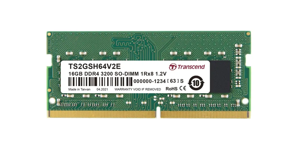 Transcend paměť 16GB SODIMM DDR4 3200 1Rx8 2Gx8 CL22 1.2V