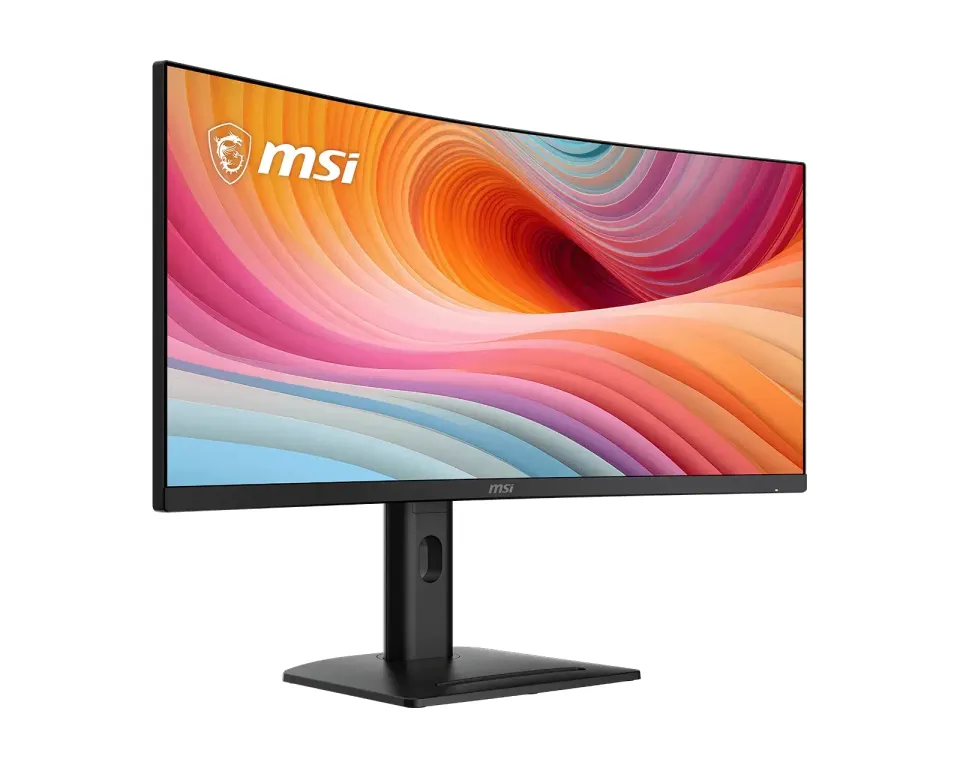 MSI monitor PRO MP341CQPHG E12, 34" zakřivený /3440x1440 (UWQHD)/VA LED/100Hz/1m