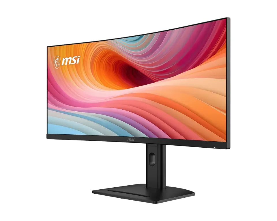 MSI monitor PRO MP341CQPHG E12, 34" zakřivený /3440x1440 (UWQHD)/VA LED/100Hz/1m