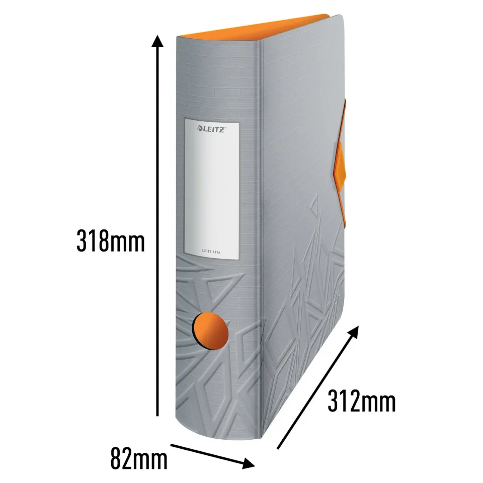LEITZ Mobilní pořadač 180° Active UrbanChic, 82 mm, tmavě šedá