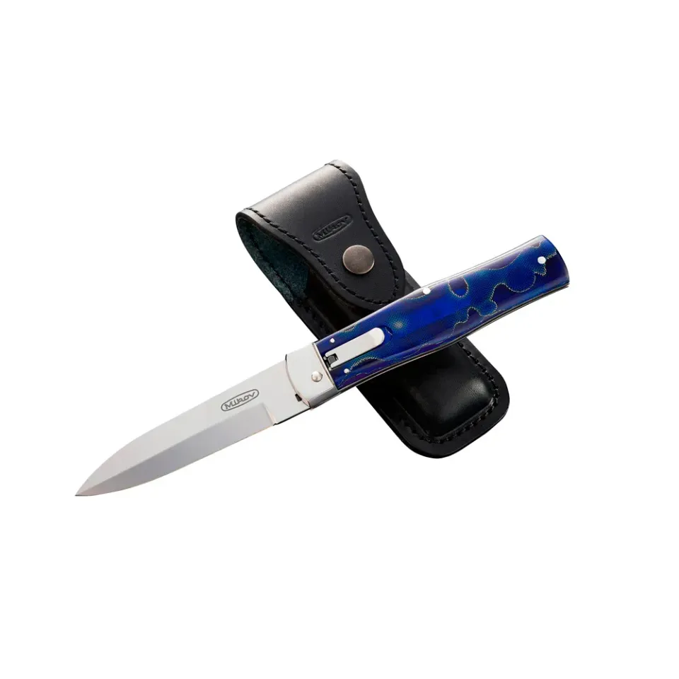 Vyhazovací nůž PREDATOR - ocel N690 241-BRa-1 RAFFIR barevné provedení modrá