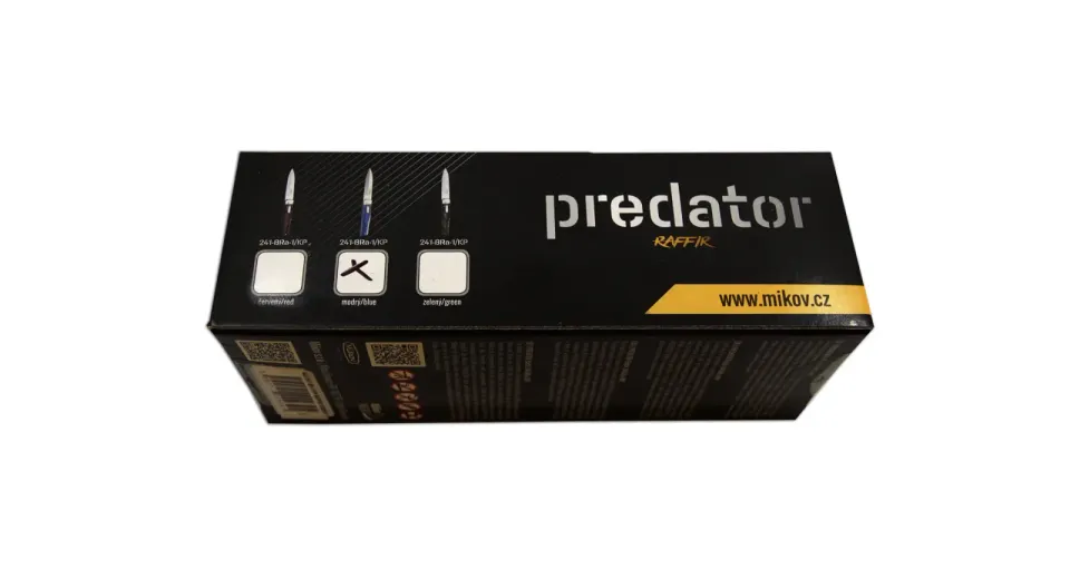 Vyhazovací nůž PREDATOR - ocel N690 241-BRa-1 RAFFIR barevné provedení modrá