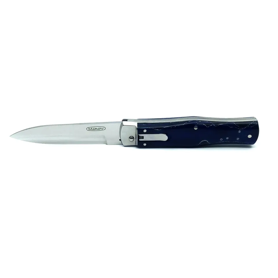 Vyhazovací nůž PREDATOR - ocel N690 241-BRa-1 RAFFIR barevné provedení modrá