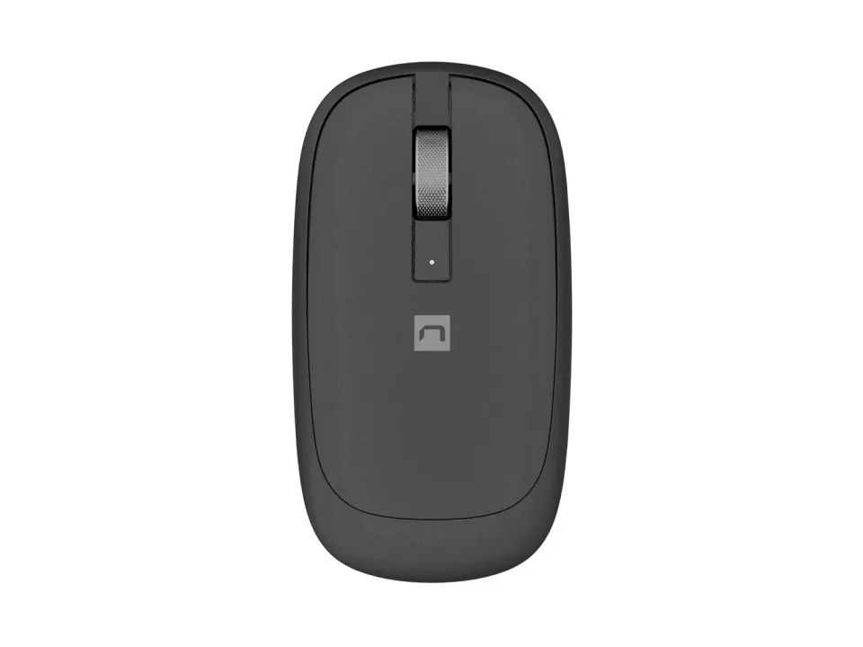 Myš bezdrátová Natec LARK/Kancelářská/Blue Sense/4 000 DPI/USB+BT/Černá