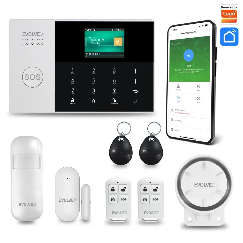 EVOLVEO SecuPro2, chytrý bezdrátový GSM&Wi-Fi zabezpečovací systém