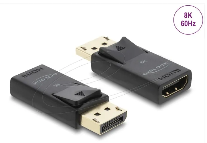 Delock Adaptér z Active DisplayPort 1.4 na HDMI, 8K, s funkcí HDR