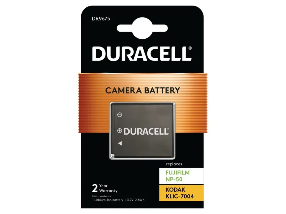 DURACELL Baterie - DR9675 pro Kodak NP-50, černá, 770 mAh, 3.7V