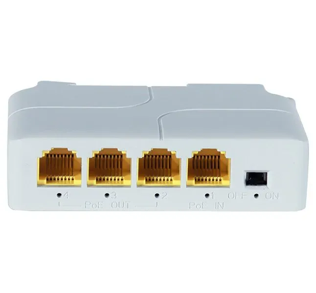 XtendLan PoE/LAN extender, 1x PoE-in 90W 802.3bt, 3x PoE-out 60W 802.3af/at, Gigabit