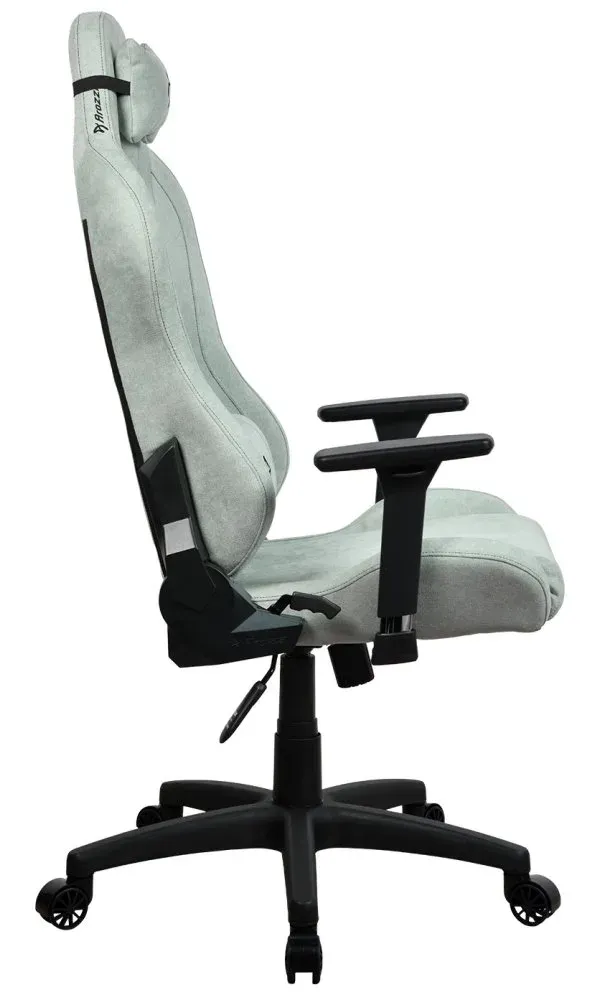 AROZZI herní židle TORRETTA Soft Fabric v2/ látkový povrch/ perlově zelená