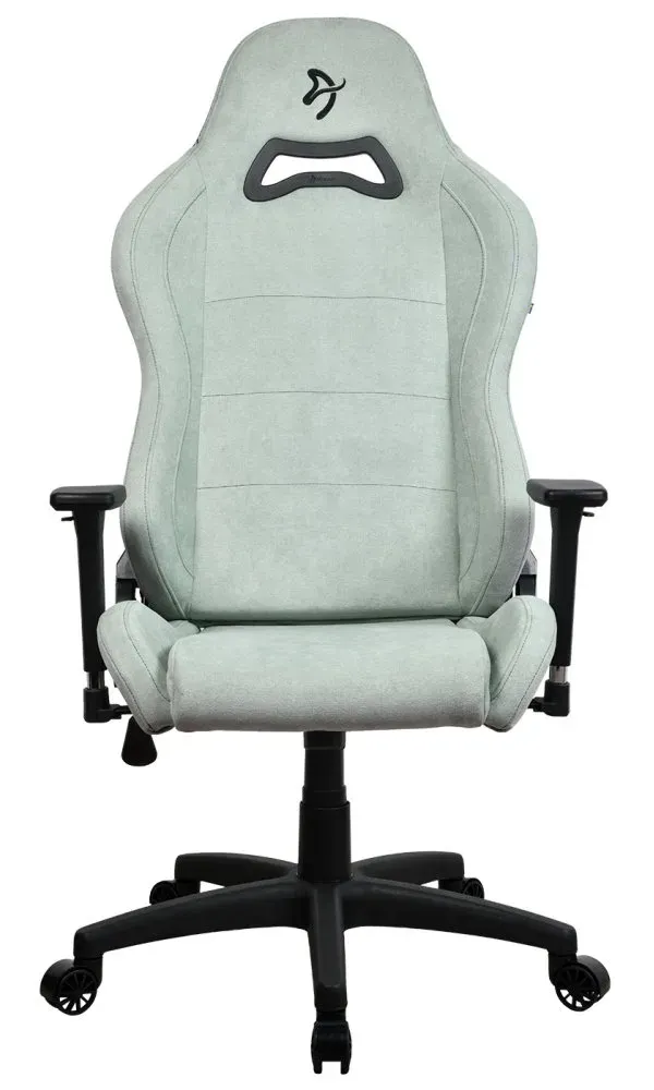 AROZZI herní židle TORRETTA Soft Fabric v2/ látkový povrch/ perlově zelená