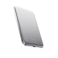 BMX SolidSafe™ Air Titanium 5K Qi2 Wireless Magnetic Power Bank, Silver