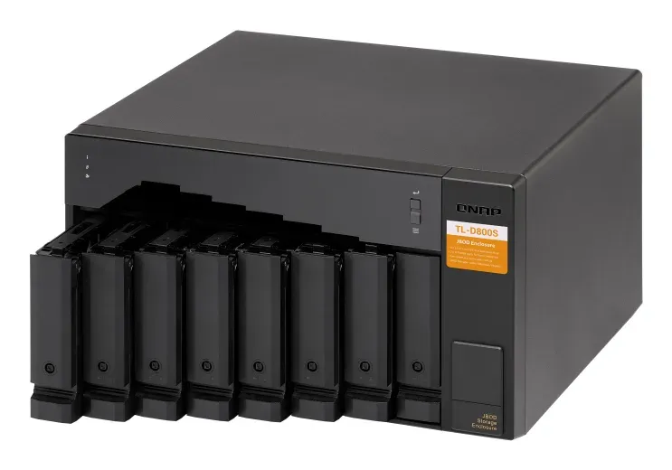 QNAP TL-D800S - úložná jednotka JBOD SATA (8x SATA), desktop
