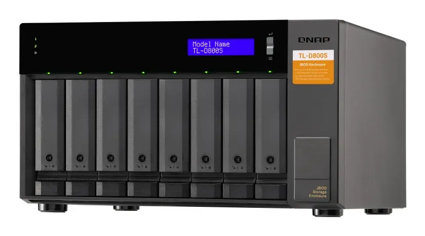 QNAP TL-D800S - úložná jednotka JBOD SATA (8x SATA), desktop