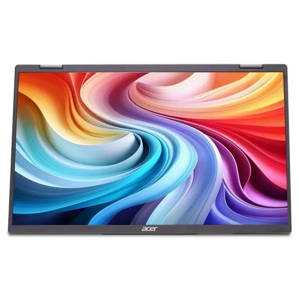 ACER LCD PD163Qbmiuux DUAL SCREEN 40cm (15.6") IPS LED, FHD 1920x1080@60Hz, 250cd/m2, 170/170, 2x2W repro, Black