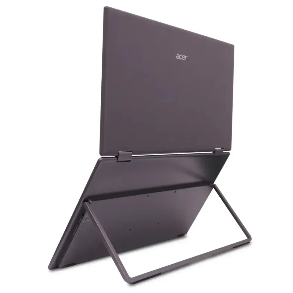 ACER LCD PD163Qbmiuux DUAL SCREEN 40cm (15.6") IPS LED, FHD 1920x1080@60Hz, 250cd/m2, 170/170, 2x2W repro, Black