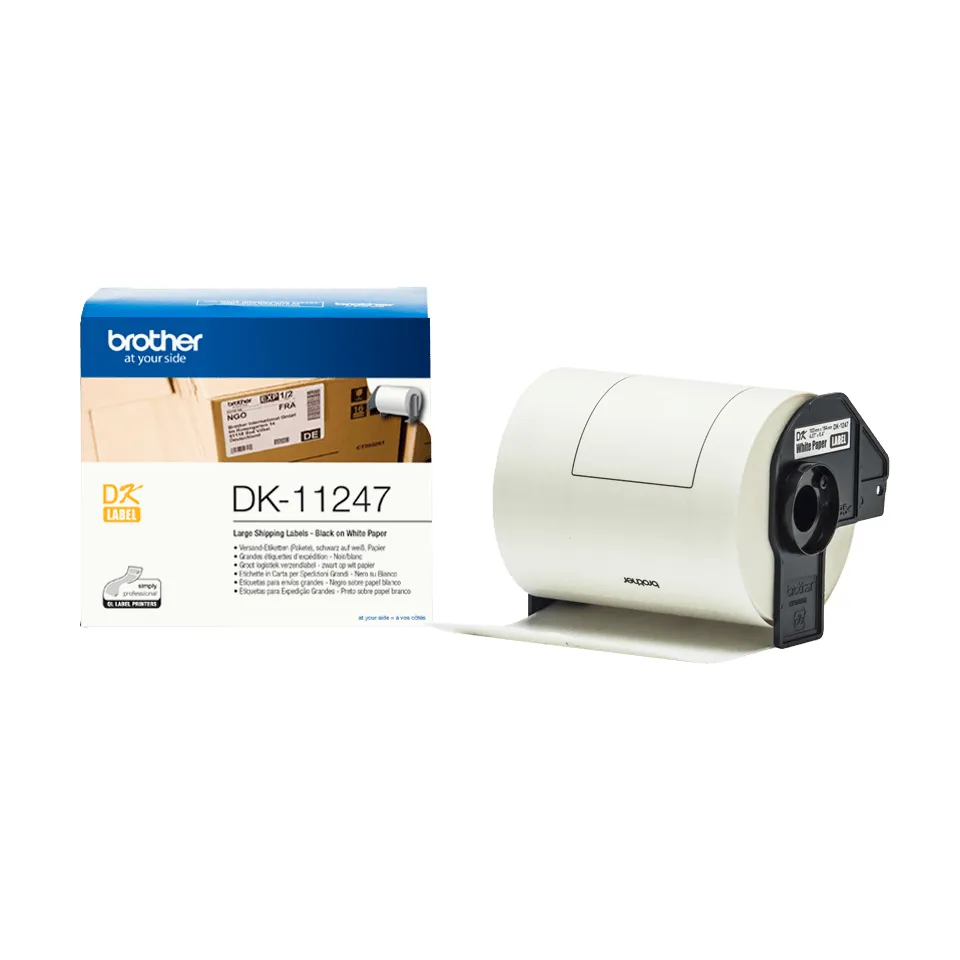 Brother - DK-11247 (papírové velké adresní štítky - 180 ks) 103mm x 164mm