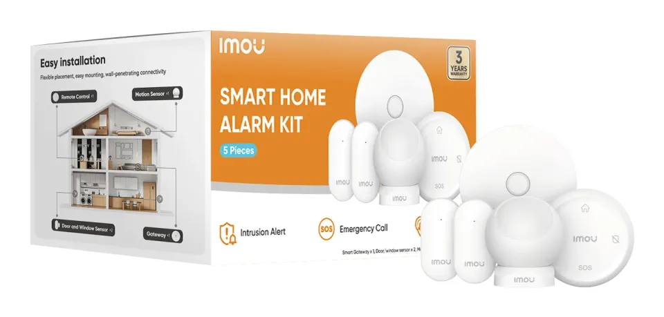 Imou chytrý Alarm kit2/ brána ZG2S/ bezdrátové senzory/ snímač pohybu/ DO/ Wi-Fi/ Zigbee 3.0/ CZ app