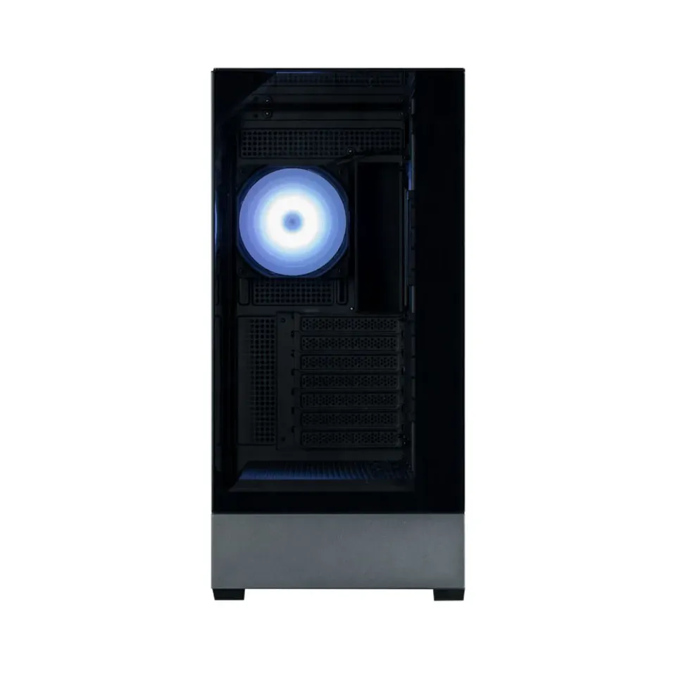 Zalman skříň P40 Prism / miniIT / 120mm ARGB fan / 2xUSB 3.0 / USB-C / panoramatická / černá