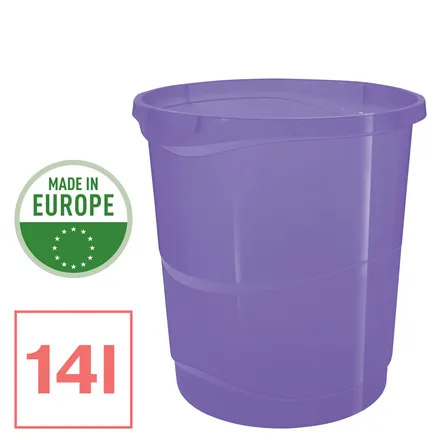 NOBO Odpadkový koš Esselte Colour'Breeze, 14 l, levandulová