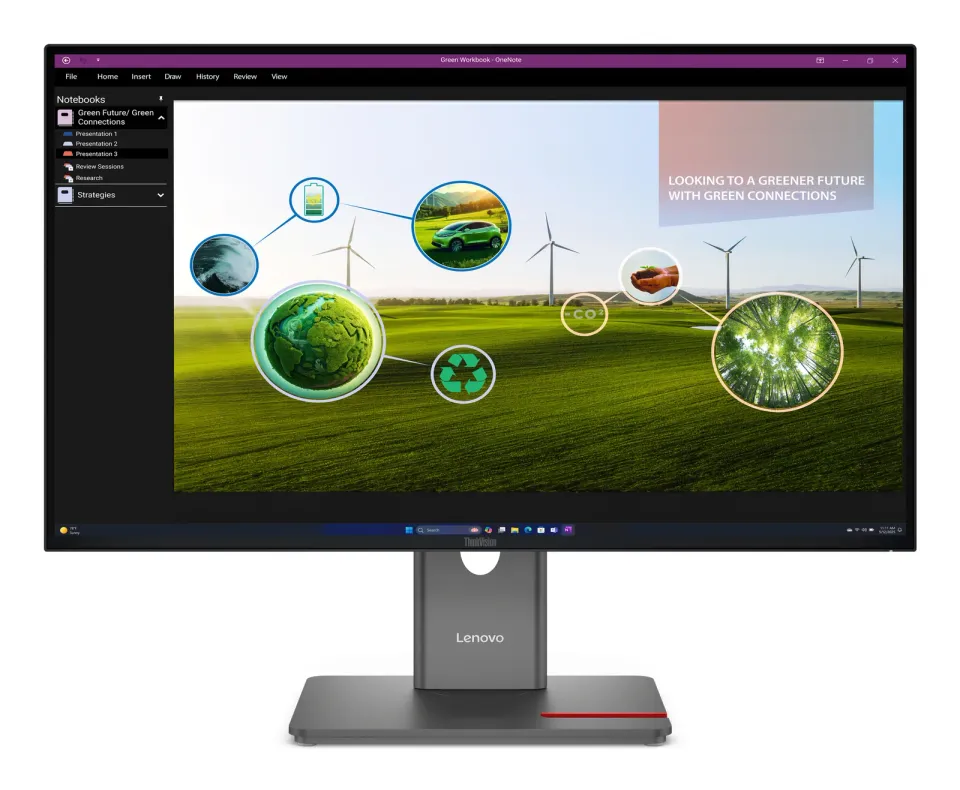 Lenovo LCD P27q-40 27" IPS/2560x1440/6ms/HDMI/DP/4xUSB/Výškově nastavitelný/Pivo