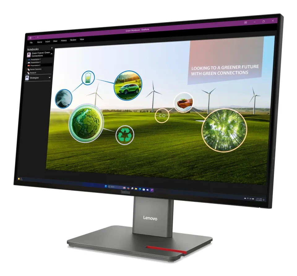 Lenovo LCD P27q-40 27" IPS/2560x1440/6ms/HDMI/DP/4xUSB/Výškově nastavitelný/Pivo
