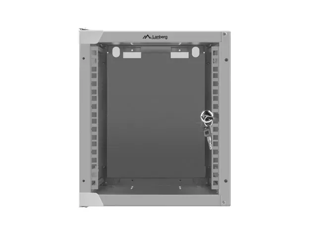 LANBERG RACKOVÁ SKŘÍŇ 10" NÁSTĚNNÁ 6U/280X310 (FLAT PACK) S PROSKLENÝMI DVEŘMI ŠEDÁ