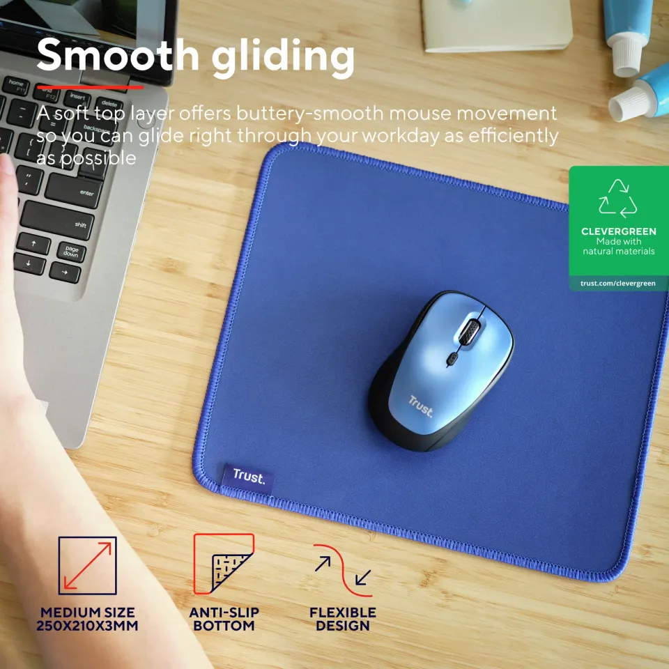 TRUST BOYE MOUSE PAD ECO BLUE