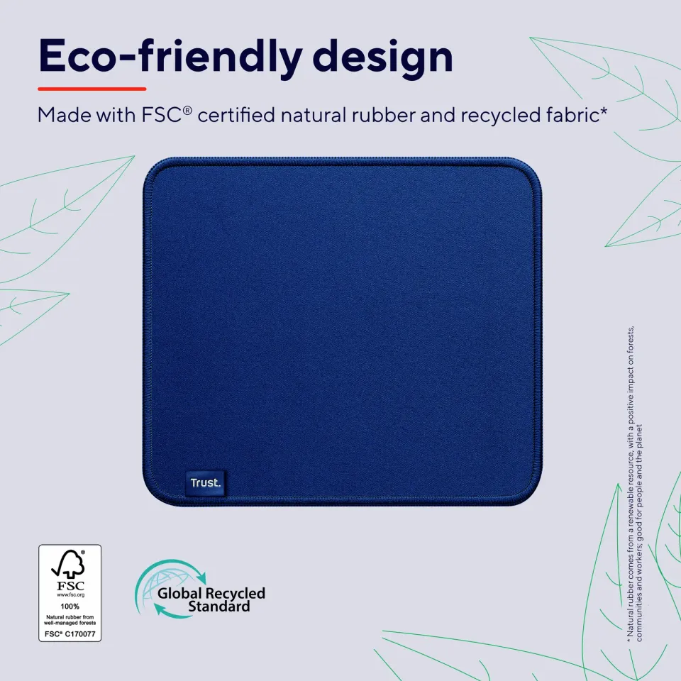 TRUST BOYE MOUSE PAD ECO BLUE