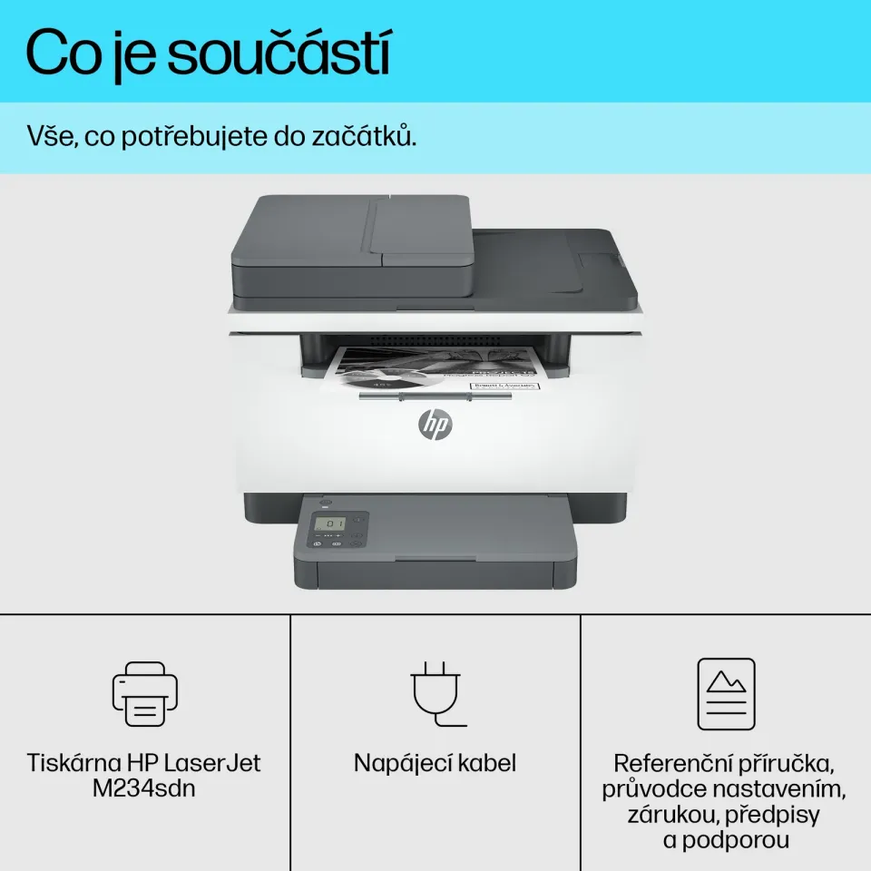 HP LaserJet M234sdn MFP, A4 multifunkce Print/Scan/Copy/Fax USB2.0 +LAN100 RJ45 29ppm, duplex