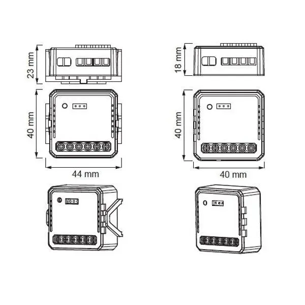 IMMAX NEO LITE SMART kontroler V7, 2-tlačítkový Wi-Fi, TUYA