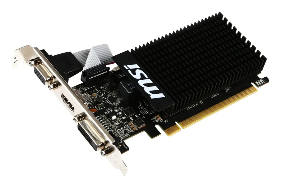MSI VGA NVIDIA GeForce GT 710 2GD3H LP, 2G DDR3, 1xHDMI, 1xVGA, 1xDVI