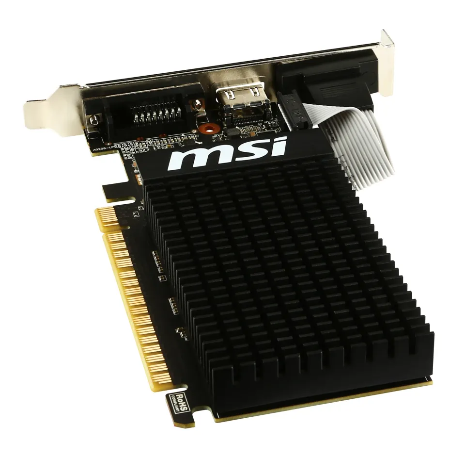MSI VGA NVIDIA GeForce GT 710 2GD3H LP, 2G DDR3, 1xHDMI, 1xVGA, 1xDVI