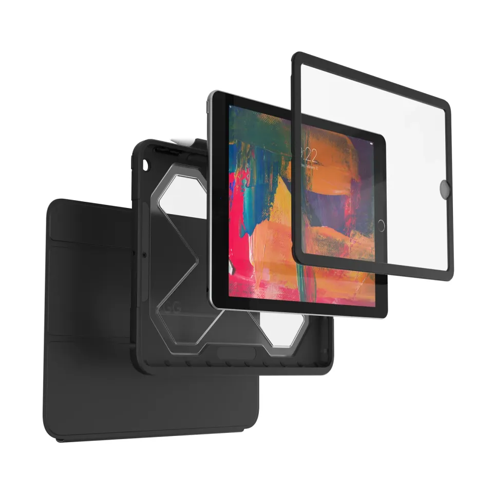 ZAGG klávesnice Rugged Messenger Kryt UK + VG IPad 9.7