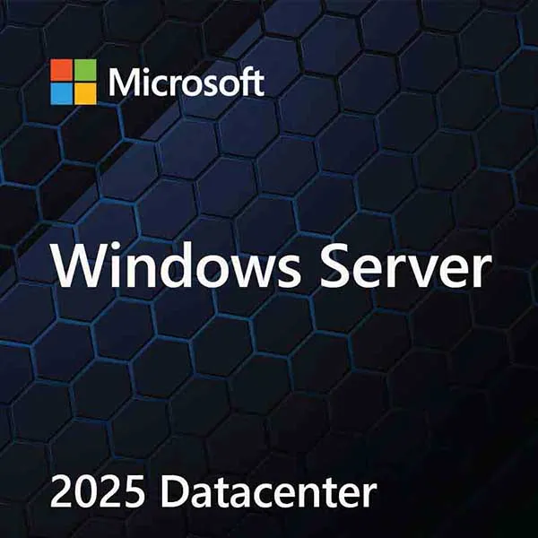 OEM Windows Server Datacenter 2025 64bit Eng 1pk DVD 24 Core