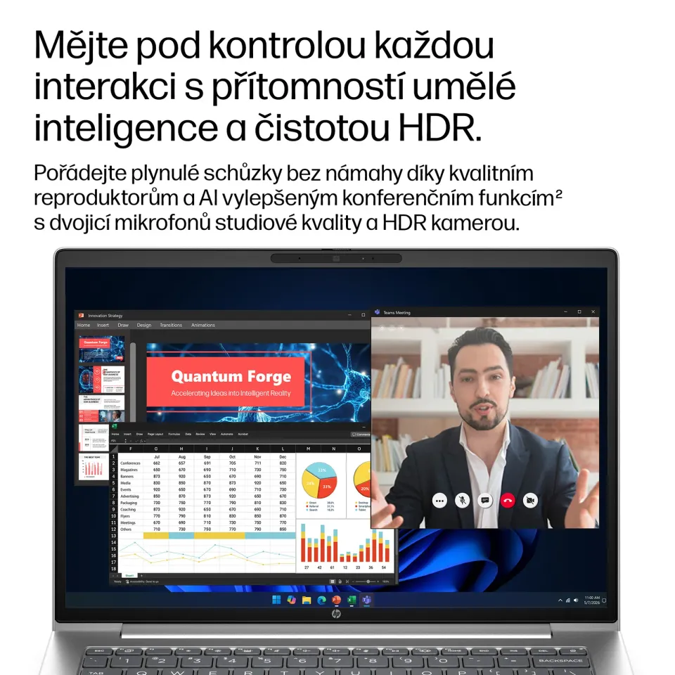 HP NTB ProBook 4 G2a 14" R5-230 WUXGA 300FHD, 1x16GB, 512GB, WiFi6E, BT, backlit keyb,bez adapteru, Win11Pro,3y PUR