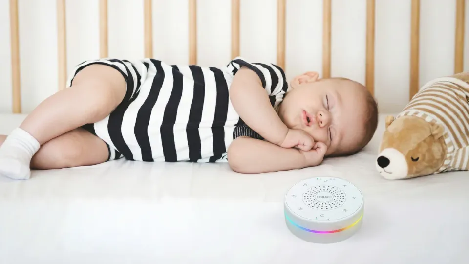 EVOLVEO Nubiloo – uspávací modul s bílým šumem, ukolébavkami a barevným světlem