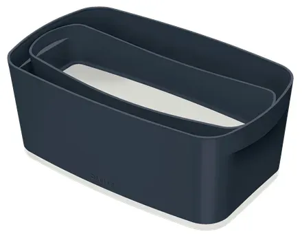 LEITZ Úložný box s víkem MyBox Cosy, velikost S, sametová šedá