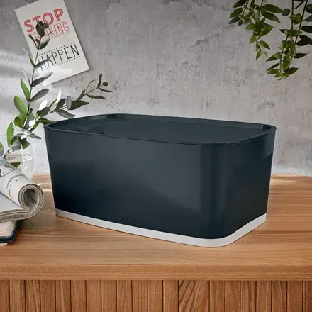 LEITZ Úložný box s víkem MyBox Cosy, velikost S, sametová šedá