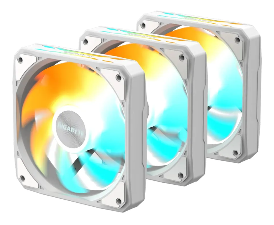 GIGABYTE ventilátor EZ CHAIN FAN 3-PACK, 3x120mm, bílá