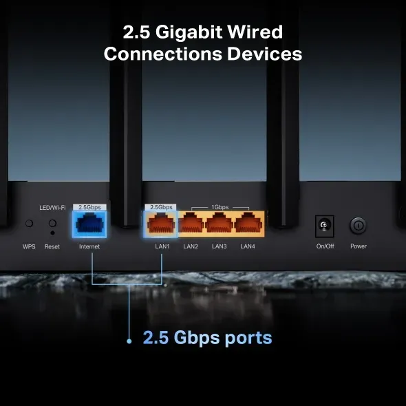 TP-Link Archer BE400 - Dvoupásmový Wi-Fi 7 router BE6500